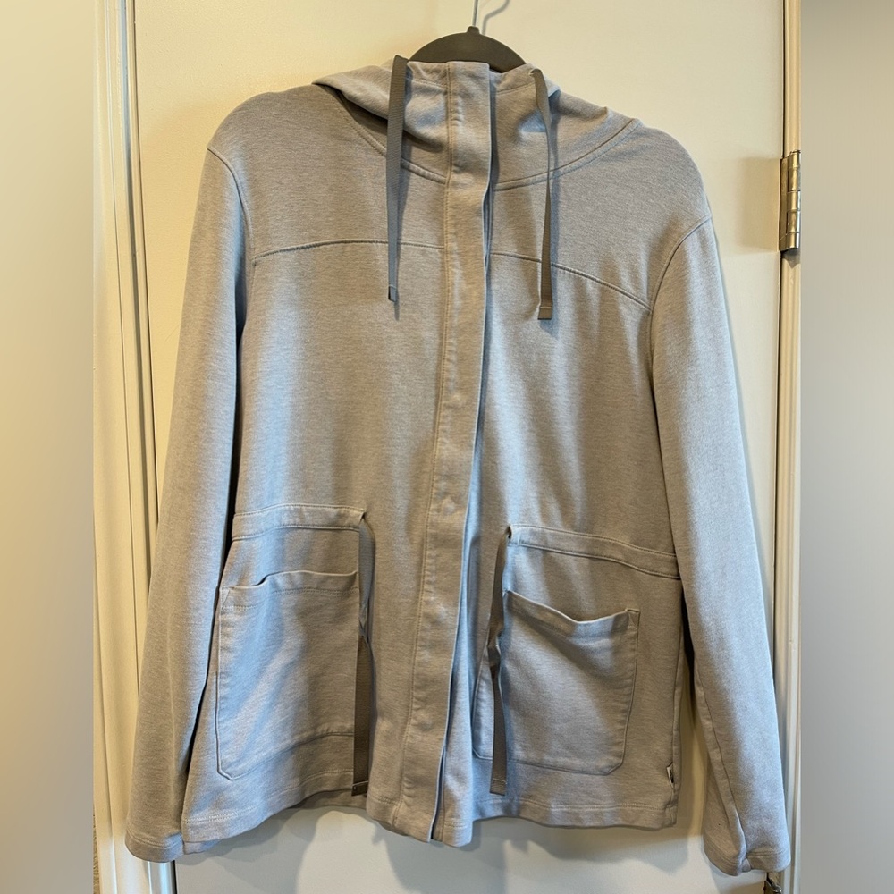 The North Face Women’s Taupe Bayocean Clinch Waist Hoodie Jacket Size Large